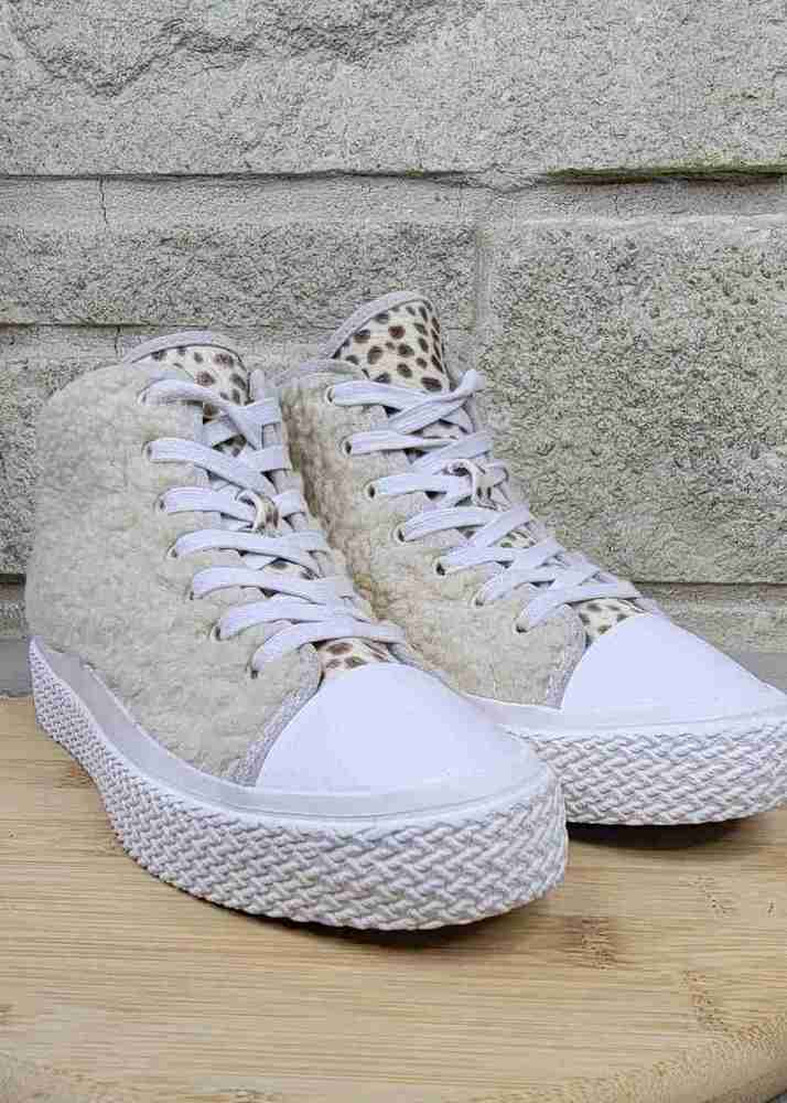 Dolce Vita Veola Plush Faux Fur High Top Sneaker Size 7